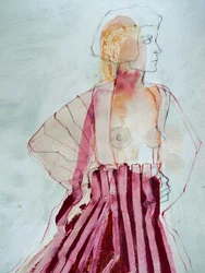 Profilo rosa astratto