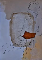 Donna seduta (abstract)