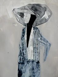 Profilo di una donna astratta