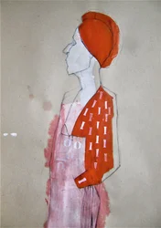 Profilo di una donna astratta