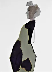Profilo di una donna astratta