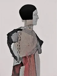 Profilo di una donna astratta
