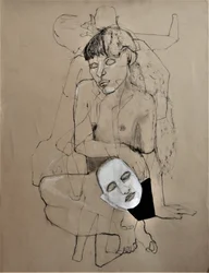 Figura nuda con maschera