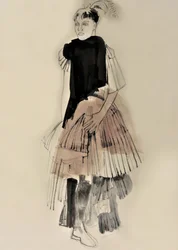 Illustrazione di moda d