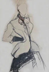 Elegante bozzetto di moda