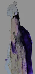 Elegante sagoma viola
