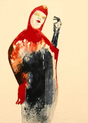 Enigmatica figura incappucciata
