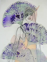 Ritratto in viola etereo