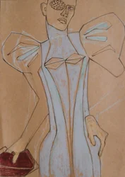 Ritratto di moda futuristico