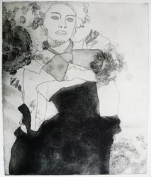 Ritratto di moda monocromatico