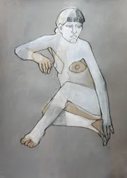 Nudo astratto e meditabondo