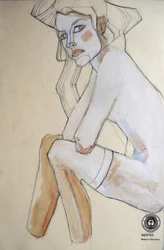 Illustrazione di una donna pensierosa