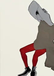Figura con calzamaglia rossa