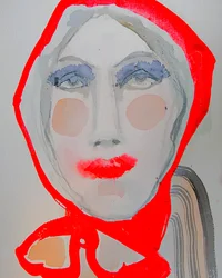 Sciarpa rossa alla moda