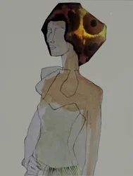 Profilo di una donna alla moda