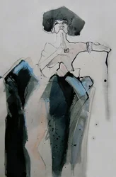 Ritratto di moda stilizzato
