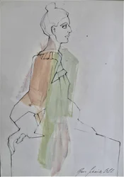 Profilo femminile stilizzato
