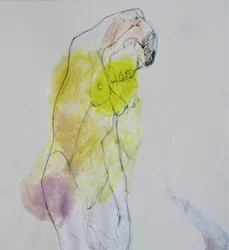 Figura nuda gialla