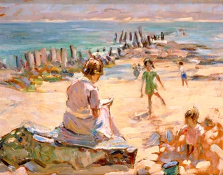 Scena sulla spiaggia