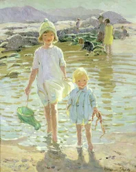 Bambini in riva al mare