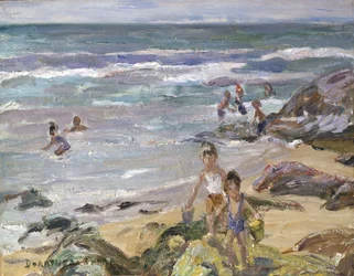 Estate al mare (olio su tavola)