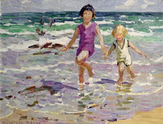 Attraverso le onde (olio su tela)