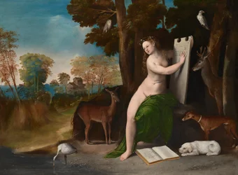 Circe e i suoi amanti in un paesaggio, 1525 circa (olio su tela)