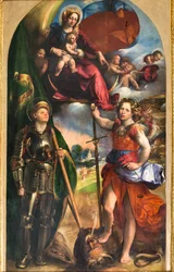 Madonna con Bambino Gesù e San Giorgio e San Michele Arcangelo, c.1518