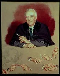 Studio di Franklin Delano Roosevelt per il dipinto 