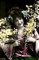 Madge Lessing 1866-1932, attrice tedesca, inizio XX secolo