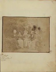 Sir David Brewster con Miss Mary Playfair, Lady Brewster, Mr. Pakenham Edgeworth e Miss Brewster