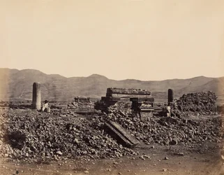 Secondo palazzo a Mitla, Messico, febbraio 1860