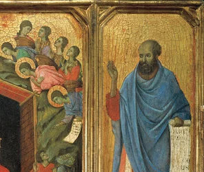Dettaglio del pannello della predella, Pala d