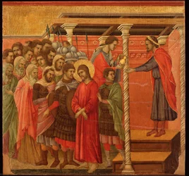 Ponzio Pilato si lava le mani (Maestà)