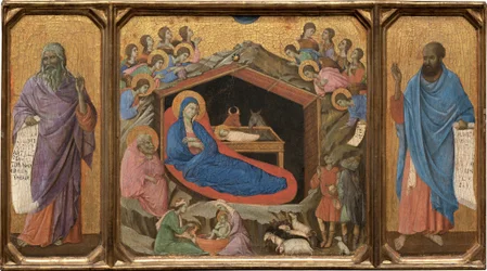 La Natività con i profeti Isaia ed Ezechiele