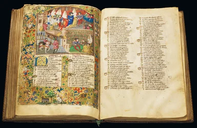 Pagina da "La Belle Dame Sans Merci" di Alain Chartier, Parigi, inizio XV secolo