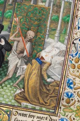 Pagina da "La Belle Dame Sans Merci" di Alain Chartier, Parigi, inizio XV secolo