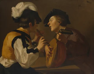Due musicisti, XVII secolo