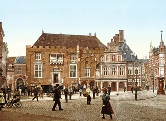 Municipio sulla Grote Markt, Haarlem, Olanda