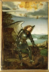 Arcangelo Michele (dipinto su legno di quercia)