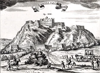 Bietala, fortezza del Grande Lama, Regno di Lhassa, illustrazione da 