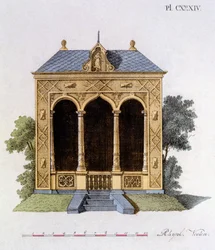 Design dal Magazine of Garden Gems di G. van Laar, pubblicato nel 1802