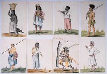 Disegno da un album di nativi del Brasile, Africa, Persia e Indie Orientali