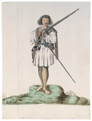Disegno da un album di nativi del Brasile, Africa, Persia e Indie Orientali