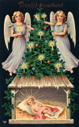 Biglietto di Natale olandese (litografia a colori)