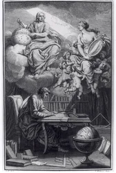 Frontespizio di Elemens de la Philosophie de Neuton di Voltaire pubblicato ad Amsterdam, 1738