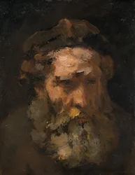 Testa di San Matteo, probabilmente inizio 1660 (olio su tavola)