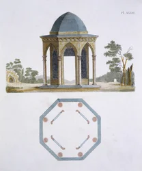 Illustrazione dal Magazine of Garden Gems di G Van Laar, 1802