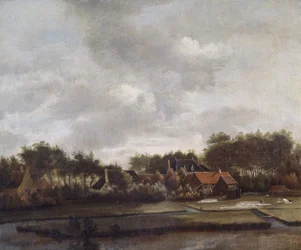 Paesaggio, con campi di candeggio
