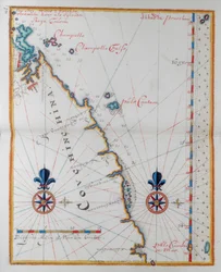 Mappa della Cocincina, Asia